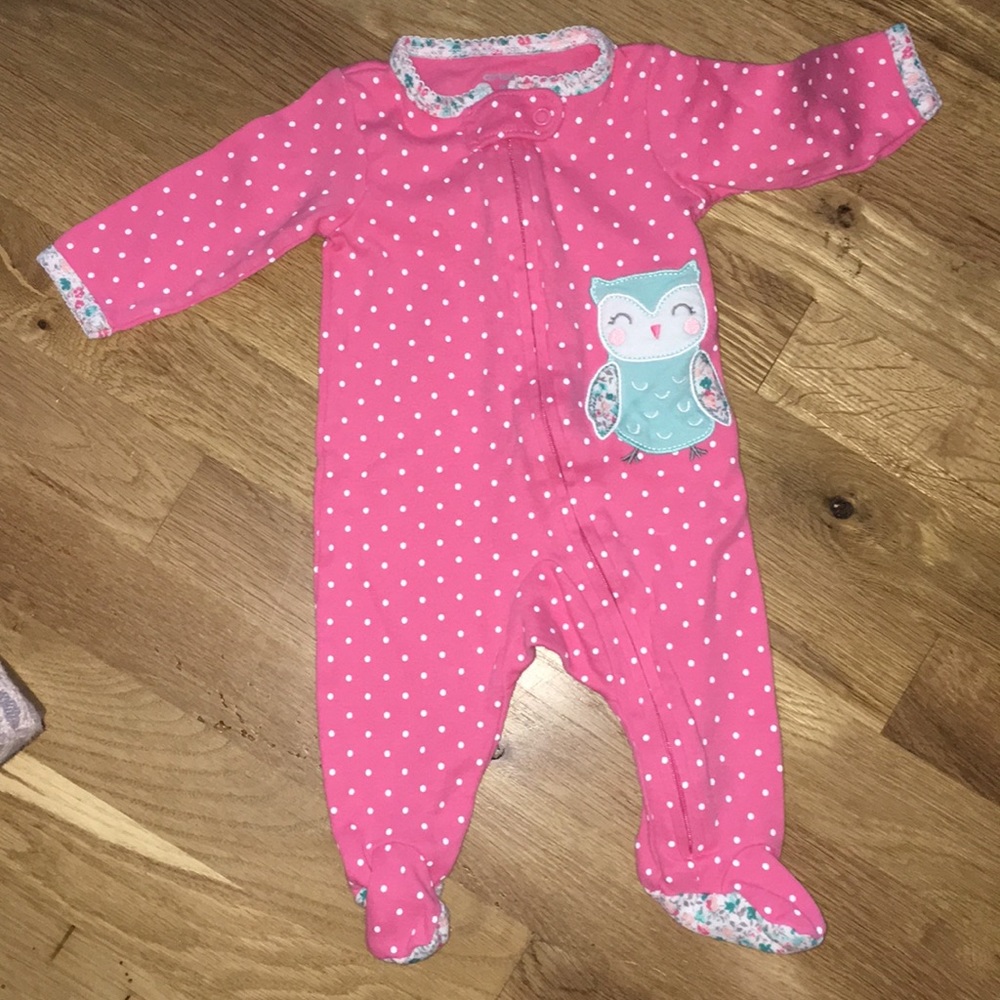 Pink baby girl jammies
